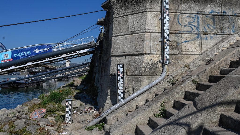 A budapesti vízmérce először mér negatív értéket az 1823 óta vezetett adatsorban